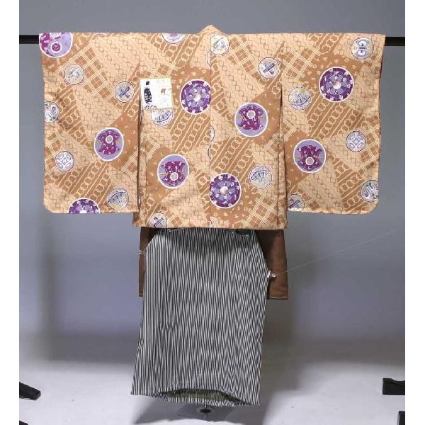 花夢二 七五三 男 お祝着物 仕掛ける 5歳用 キッズファッション-和服