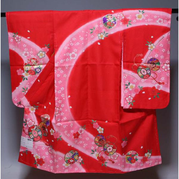 七五三　晴れ着（振袖3歳用）三つ身 124｜今川屋呉服店
