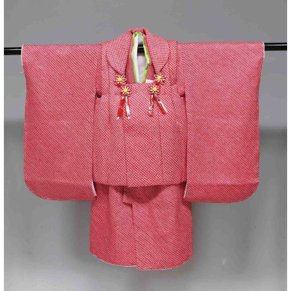 楽天市場】正絹 総絞り（本絞り） 七五三 被布セット 三歳用三ッ身