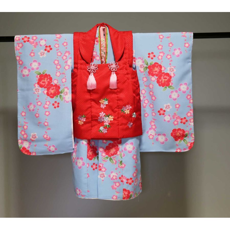 お買い得　七五三被布セット　三歳用三ッ身　N3001　訳あり扱い｜今川屋呉服店