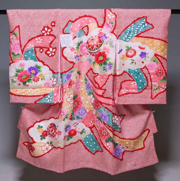 お宮参り祝着物（うぶぎ 　掛け着物）女の子 611 疋田｜今川屋呉服店