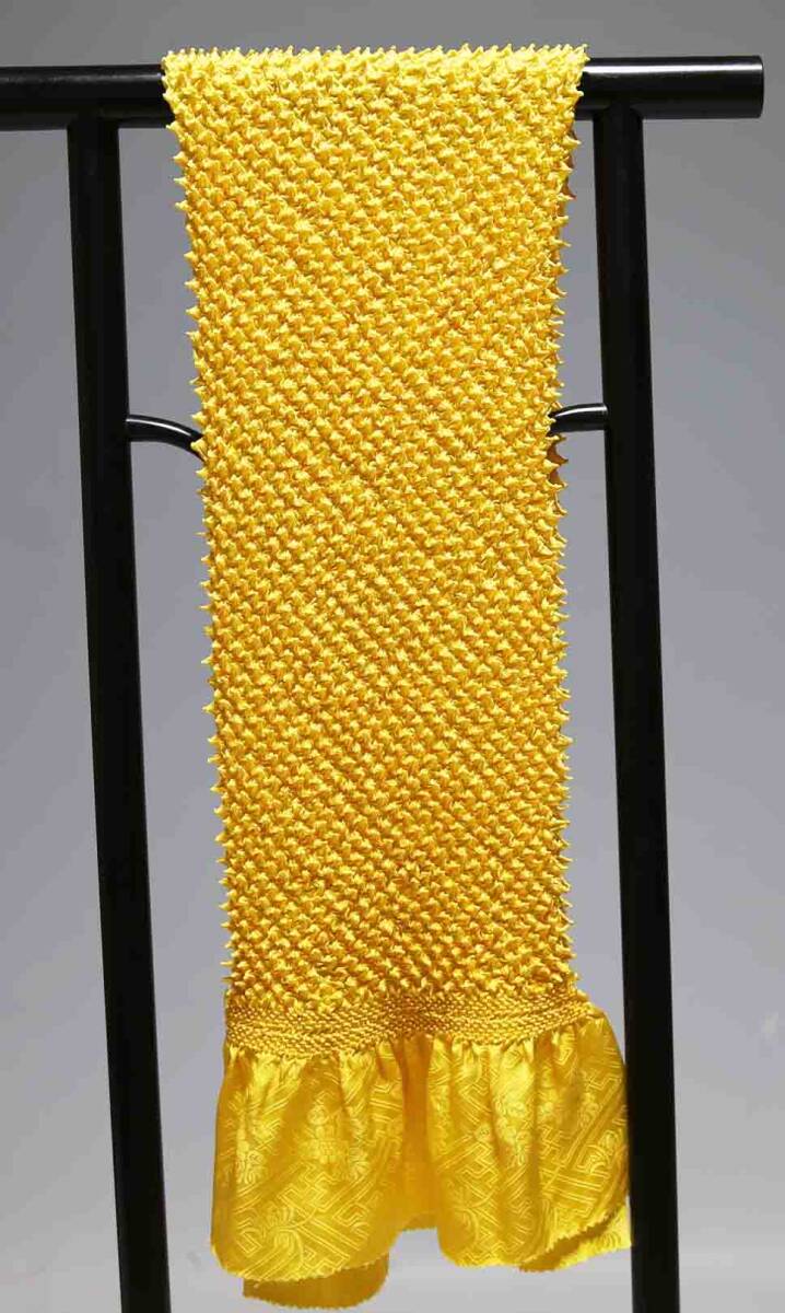 振袖用正絹総絞り帯揚げ貝絞り エバース染 未使用 T7503 クリックポスト発送 送料無料|今川屋呉服店