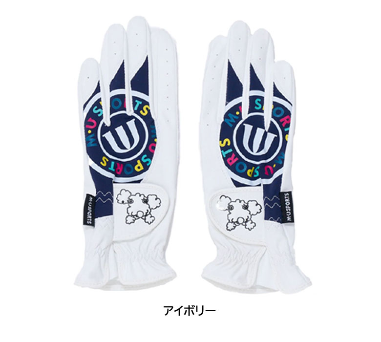 現品限り一斉値下げ！ 新品 レディース両手用 ゴルフグローブ 19 S 白