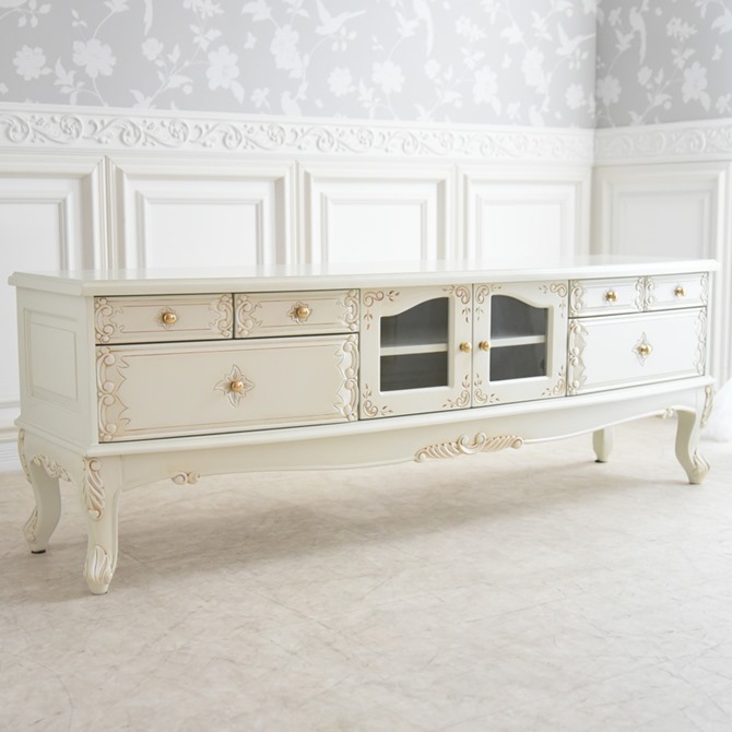 楽天市場】テレビ台 テレビボード ローボード ロココ調 アンティーク風