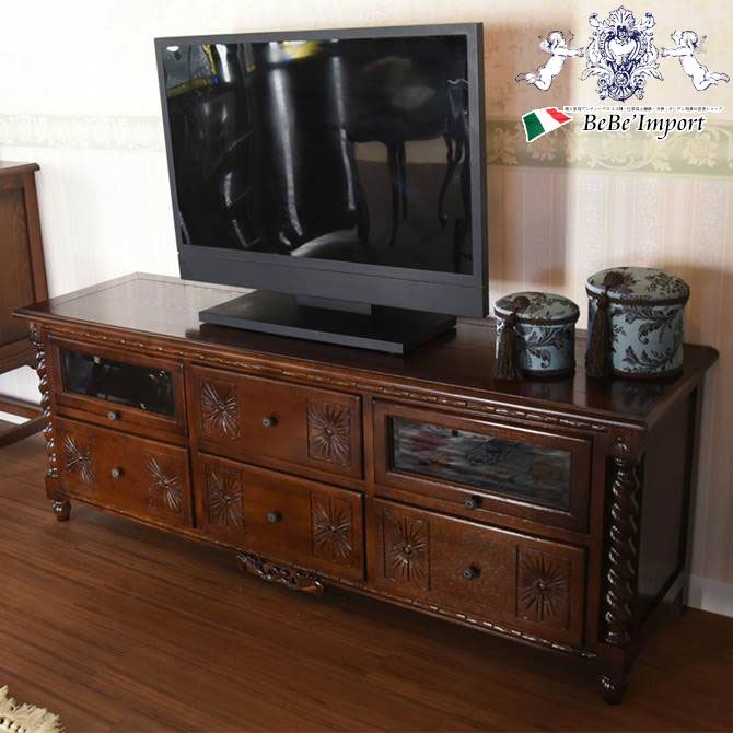 テレビ台/テレビボード/アンティーク北欧調/木製 楽天市場】テレビボード TV台 クラシック ヨーロッパ風 オーク