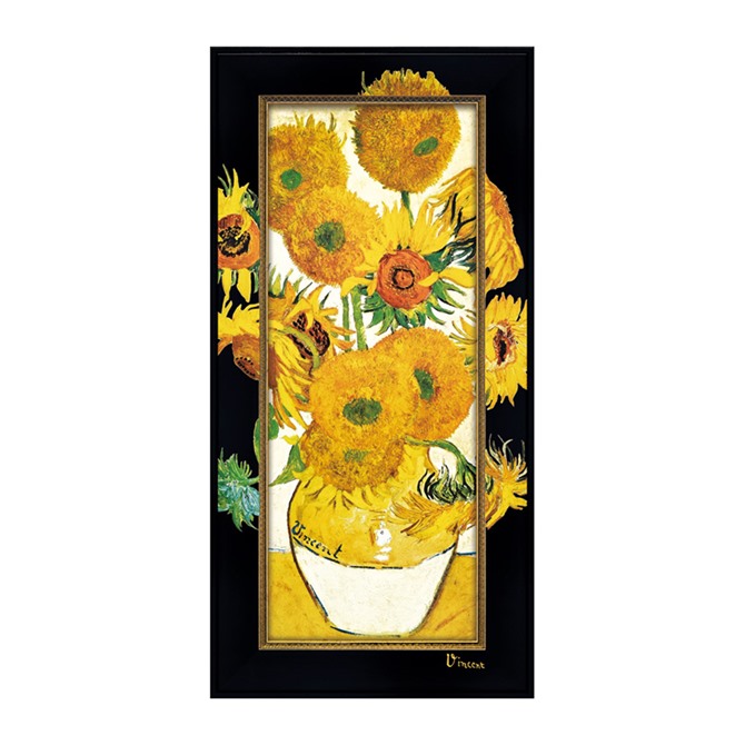 【決算★クーポンで1,210円OFF】 名画 額 絵画 額縁 ビッグアート ゴッホ 「 ひまわり 」 名画Lシリーズ