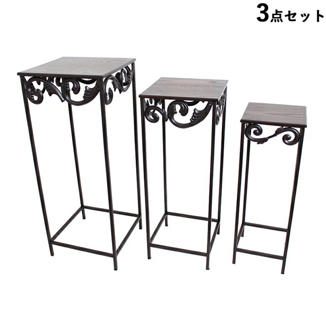 K▼机 テーブル サイドテーブル 花台 大理石天板 ブラス 真鍮 (30142) アンティーク調 大理石使用 アイアンサイドテーブル 花台