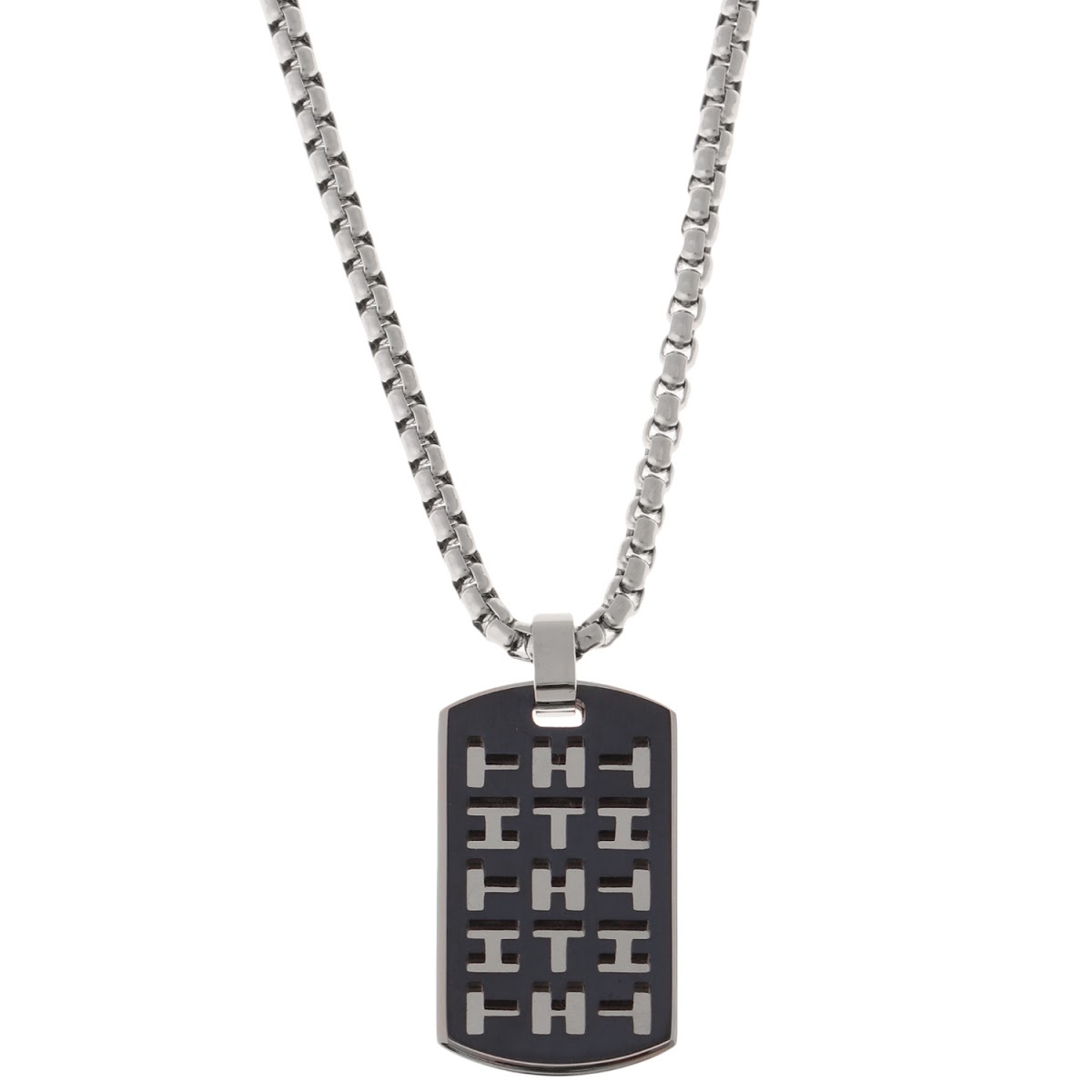 Tommy Hilfiger トミーヒルフィガー ドッグタグ ネックレス ペンダント シルバー ブルー メンズ アクセサリー ユニセックス Dog Necklace Anthm Rvcconst Com