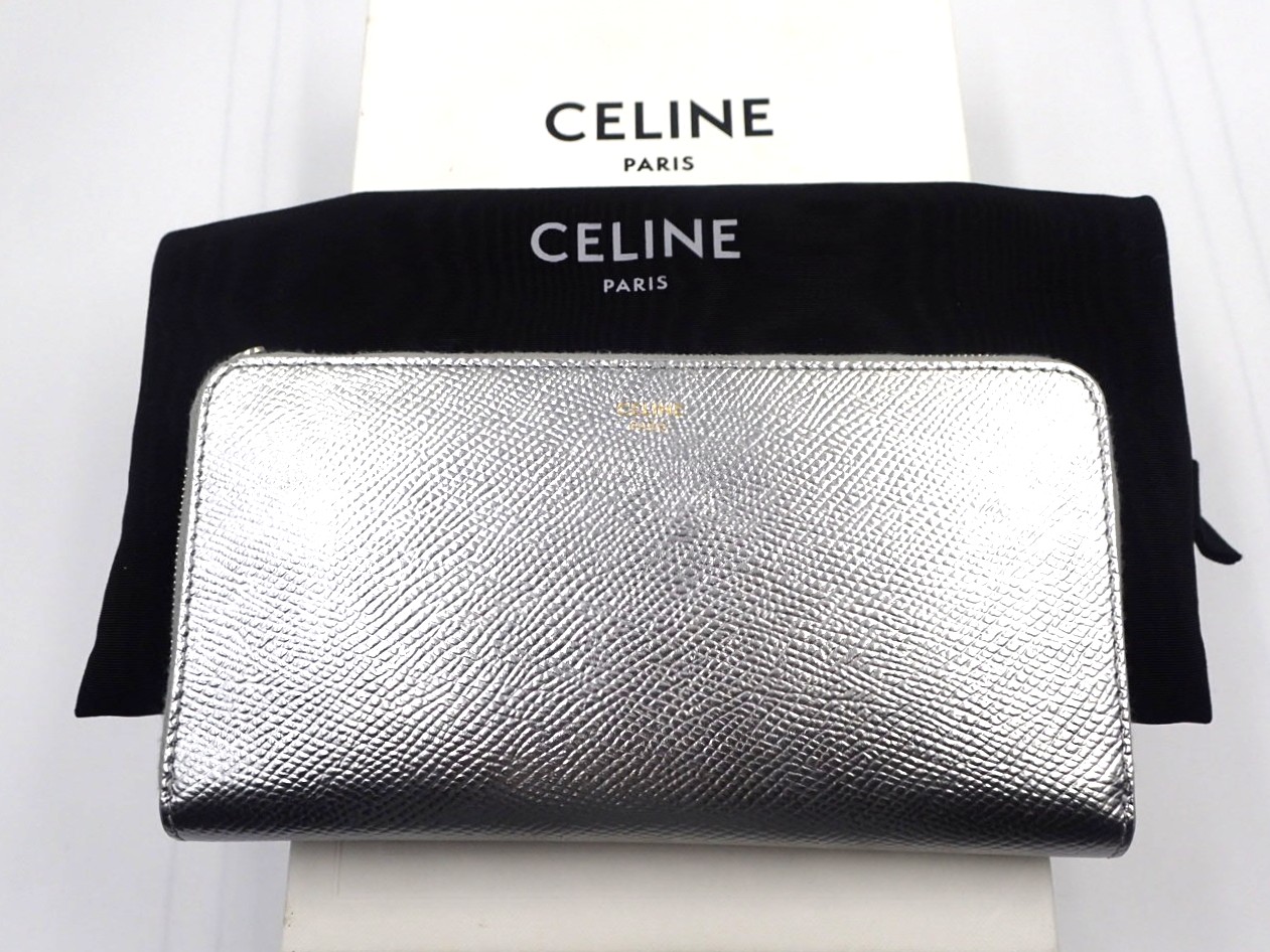 楽天市場】CELINE ラウンドファスナー長財布 パイソン×カーフ