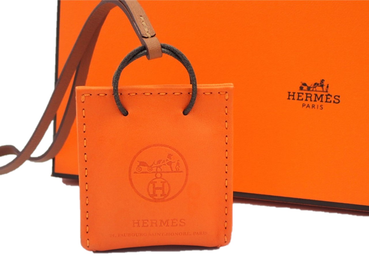 楽天市場】【中古】未使用品 HERMES エルメス サックオランジュ