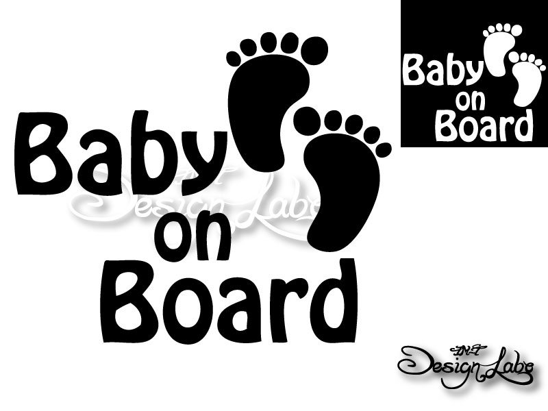 楽天市場 Baby On Board 足あと デザインカッティングステッカー Footstamps 足跡 あしあと 出産祝いに Im Trading楽天市場店