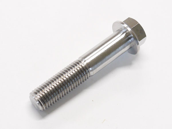 激安】 64チタン合金ボルト M10×50mm P1.25 細目 フランジボルト ゆうパケット対応 焼き色なし Ti-6Al-4V 