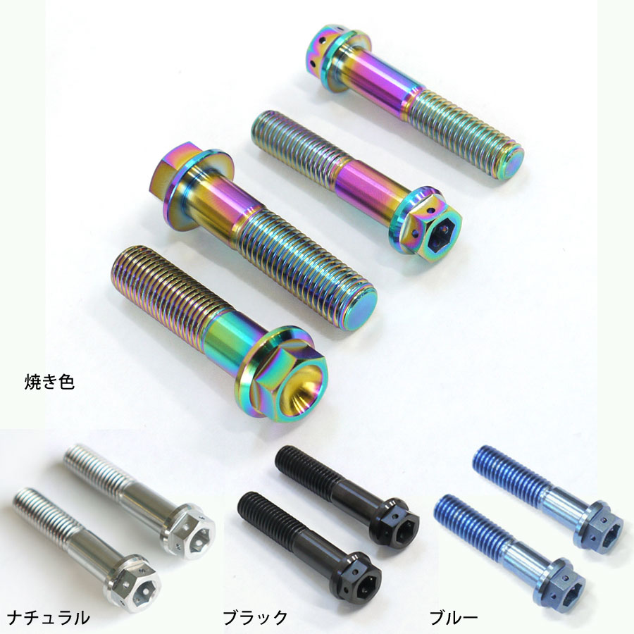 BARシル　中古 美品 レンツα-10H 楽天市場】ZRX400用 64チタン製 フォーク クランプ ボルトセット