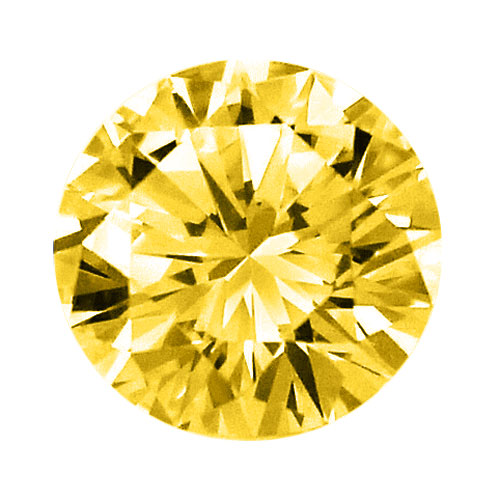 【中央宝石研究所ソーティング付】天然 ダイヤ 0.054ct (Fancy Intense Orangy Yellow-SI2-RD) ラウンド ルース【新品】｜J・Broom（ジェイブルーム）