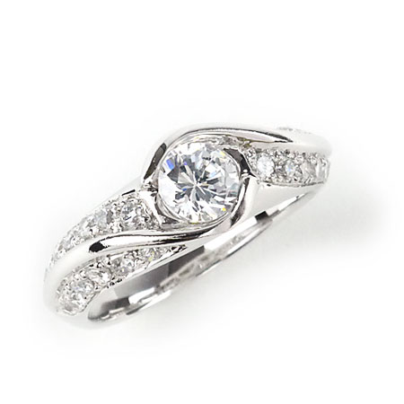 キュービックジルコニア シルバー 0.50ct 11号 リング 指輪 ジュエリー アクセサリー【新品】｜J・Broom（ジェイブルーム）