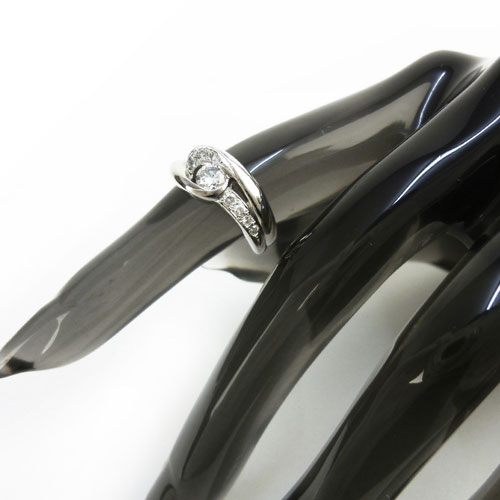 美品 Pt900 ダイヤ 0 ct 0 346ct リング 指輪 8号 キレイ デイリー 上品 中古 Mozago Com