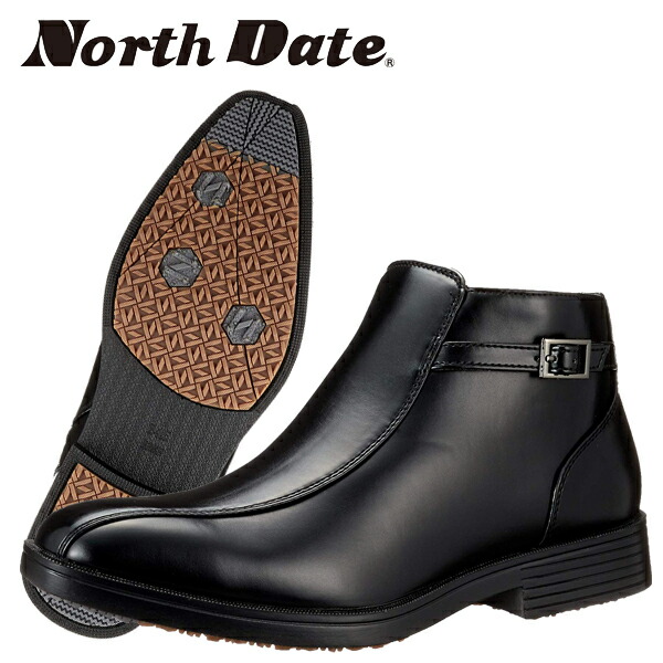 楽天市場 North Date ノースデイト ノースデート メンズ 冬靴 ビジネスシューズ スノーブーツ ビジネスブーツ 鉄ピン ピンスパイク スチールピン 防滑 防水 雪道対応 合皮 4e Nd351 Bh351 あす楽対応 北海道 Bos 爆安のスポーツ イング