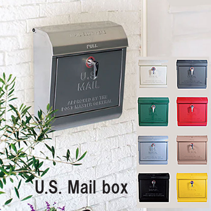 【貨物輸送無料】飾りつけ郵便受け TK-2075 雁の使い郵便受け U.S. Mail box  エン主任者文字記号あり 鍵付き添い人 今めかしい レトロ アメリカン 分かりやすい ユーエス郵便受け アートワークスタジオ
