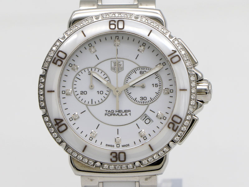 【楽天市場】【 タグホイヤー TAG HEUER 】 腕時計 CAH1213 フォーミュラ1 SS セラミック クォーツ クロノ ダイヤベゼル ...