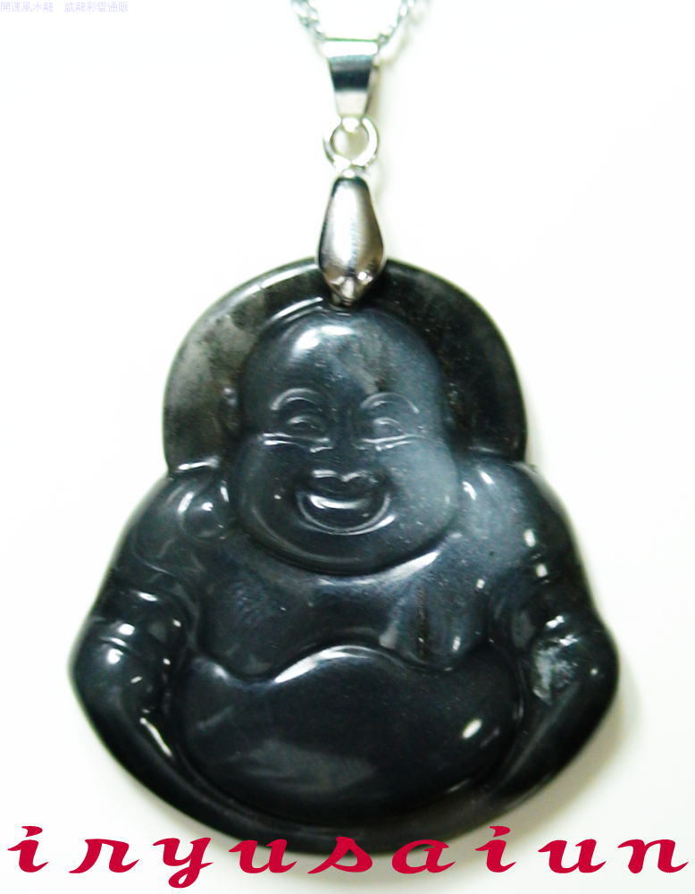 【送料無料】 布袋様 開運 風水 天然 玉石 手彫り 布袋様 ペンダントトップ 黄龍玉 男女兼用 新品 レディースネックレス メンズネックレス Feng shui Hotei necklace Jade 威龍彩雲通販
