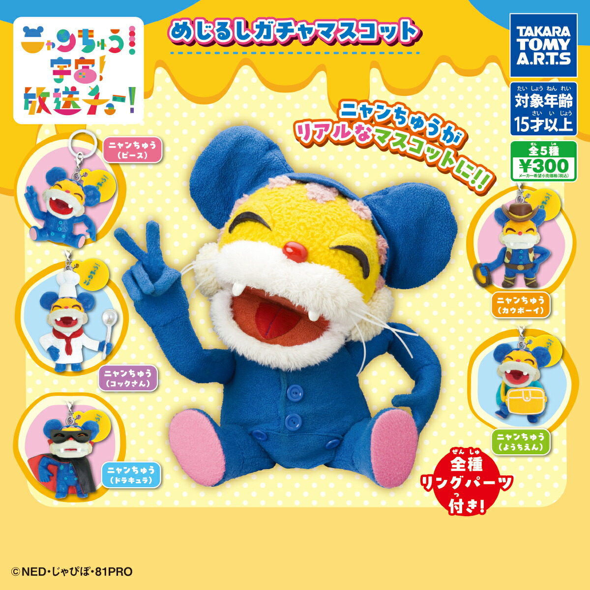 楽天市場】ニャンちゅうワールド放送局ニャンちゅう マスコット パート