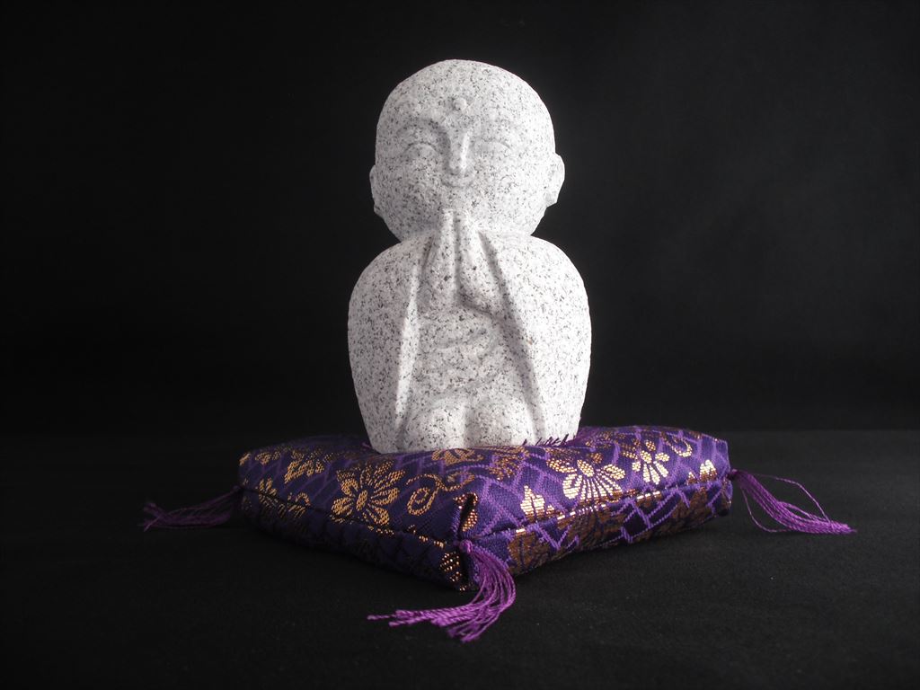 いとしの 小 青布団 だいもんshop いつまでも忘れないで水子の供養 青座布団 お手元に 仏具 その他 水子地蔵 供養