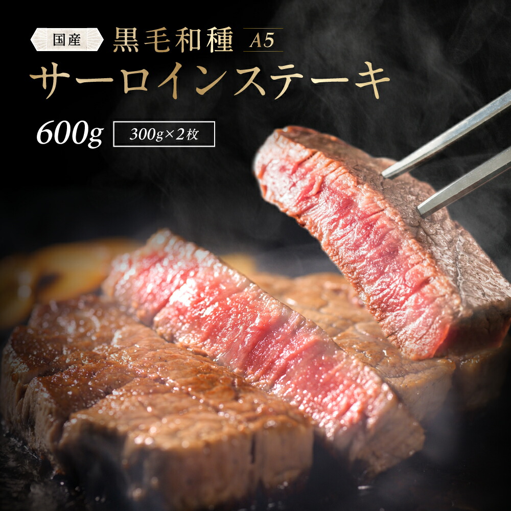 牛 サーロインステーキ 和牛 A5等級 雌牛【300g×2枚】牛肉 ロース肉 高級肉 黒毛和牛 お取り寄せ グルメ 贈り物 贈答用 入学 就職 お祝い 内祝い 母の日 ギフト プレゼント 送料無料
