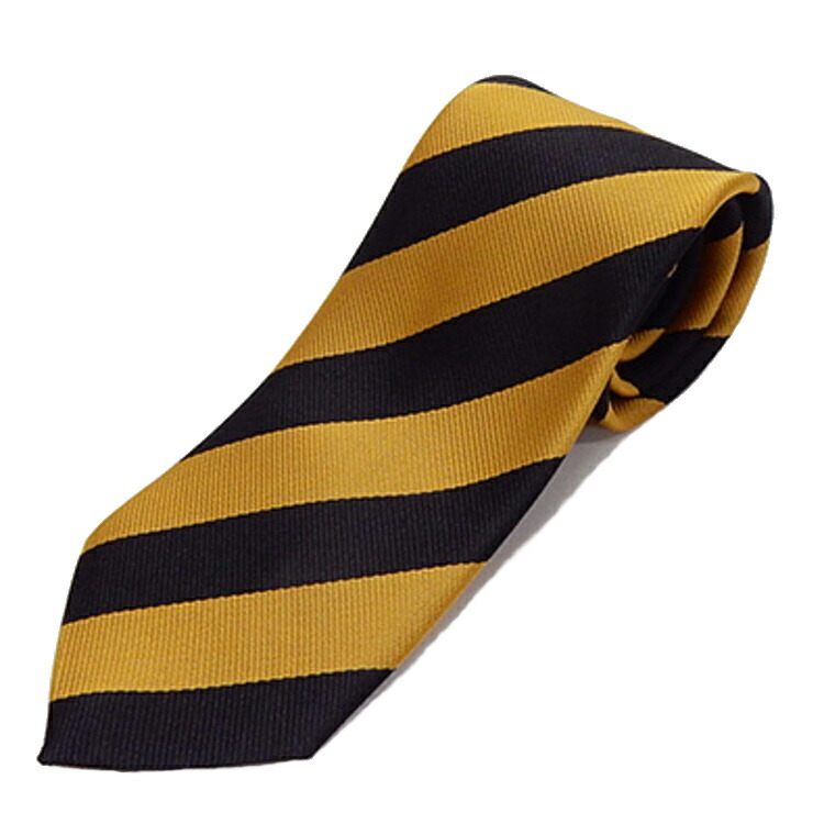 楽天市場】日本製ネクタイ 金星 ワンポイント 黒×金 洗濯機OK 甲州織