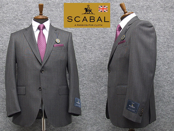 楽天市場】秋冬物 [Scabal] スキャバル Super120sオーダー生地使用 スタイリッシュ2釦シングルスーツ 紫紺系無地 日本製  [YA体][A体][AB体] ロゴ裏地 メンズスーツ scb11 : 背広屋石K 楽天市場店