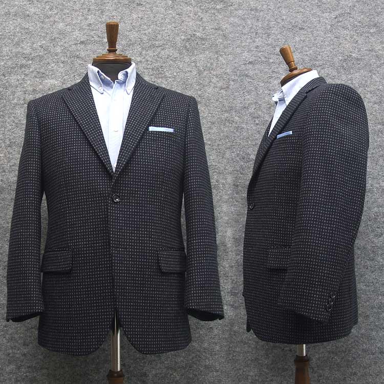 ◎アダルトジャケット　秋冬物　コーデュロイ　紺/千鳥格子　ベーシック2釦ジャケット　[AB体][BB体]　SEJ45129 楽天市場】◎アダルトジャケット 秋冬物 コーデュロイ 紺/千鳥格子