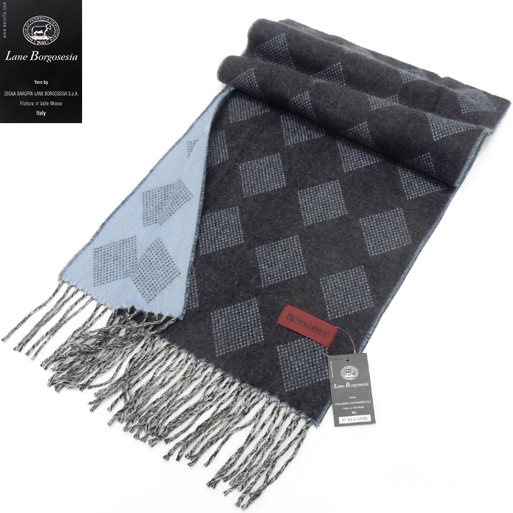 楽天市場】◇Ermenegildo Zegna◇イタリア製マフラー◇グレー系