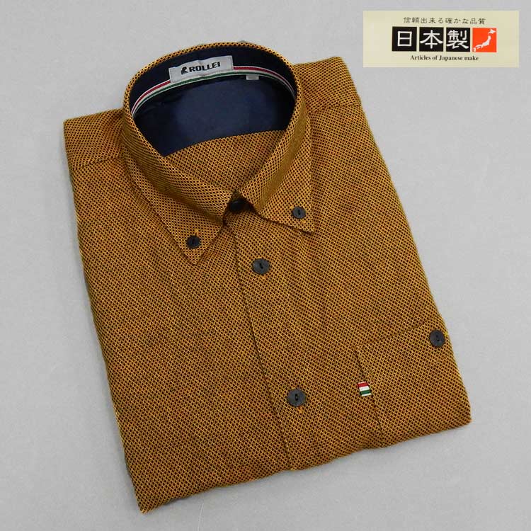 楽天市場】アダルトカジュアルシャツ [ROLLEI] 日本製 長袖 白×赤