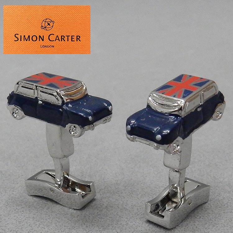◆サイモンカーター◆カフリンクス◇カフスボタン◇英国旗 車/UNION JACK CAR◇SMC-B41