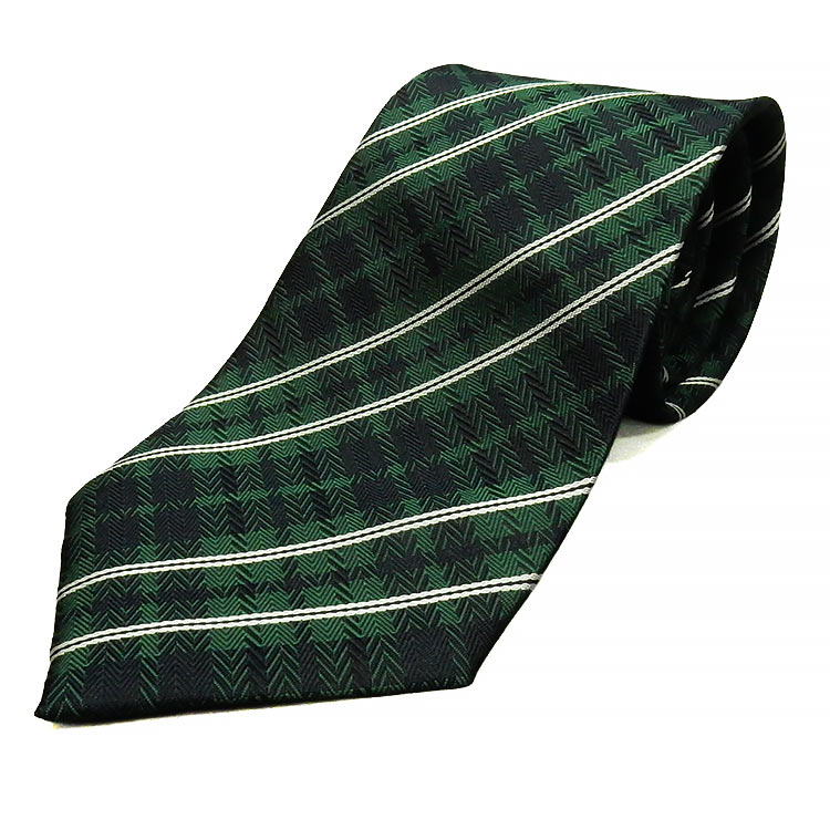 楽天市場】京都西陣織 ネクタイ シルク100％ 青緑×黒紺/ストライプ