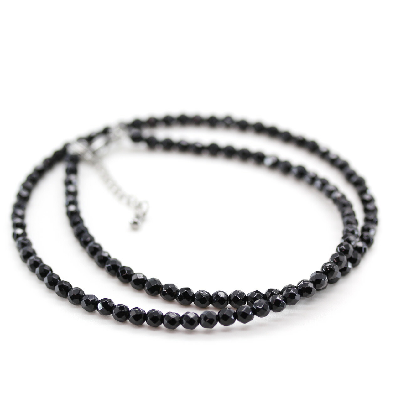 楽天市場】ブラックスピネル オニキス デザイン ネックレス 天然石