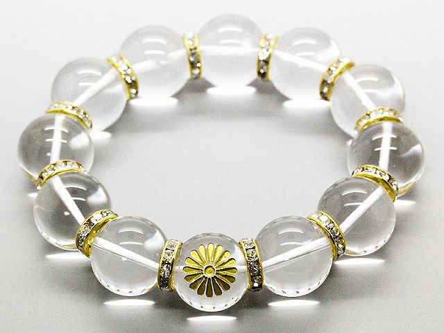 楽天市場】菊紋彫 水晶 16mm 梵字 オニキス 数珠 ブレスレット 天然石 メンズ : ISHIKI