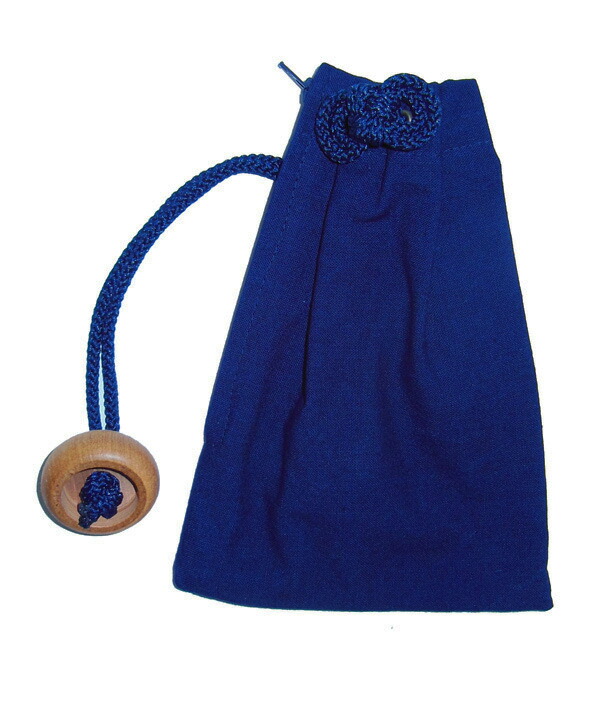 襤褸　巾着　藍木綿 楽天市場】武州正藍染め巾着（大）綿 刺し子織 メンズ レディース 高級