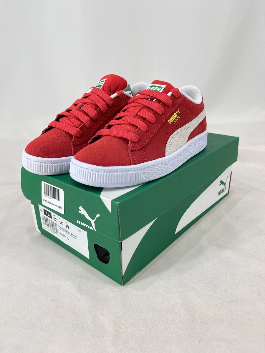 【楽天市場】puma Suede Classic Xx1 High Risk Red Puma White プーマ スウェード クラッシック シューズ スニーカー 子供 キッズ 国内正規品 0691