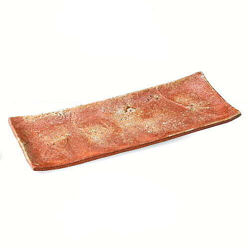 信楽焼 夕焼け長皿（大）【譲りわたす 差し上げ物 瀬戸もの 食器 皿】