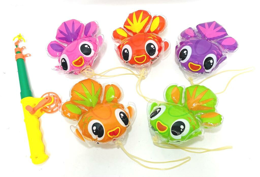 これなら持って帰れるきんぎょ釣りセットプール付き【水ふうせん　ビニール玩具　子ども会　つり　縁日　ヨーヨー】