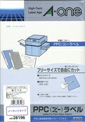 エーワン　ＰＰＣラベル ２８１９６ Ａ４ノーカット
