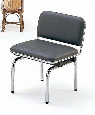 ＴＯＫＩＯ【藤沢工業】　ロビーチェア（待合室用長椅子）背付・ビニールレザーりタイプ　１人用　FUL-1L W500xD540xH660mm