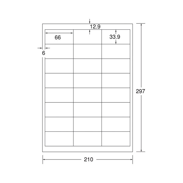 楽天市場】エーワン レーザープリンタ用ラベル 28389 A4 24面