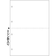 ヒサゴ　マルチプリンタ帳票（エコノミープライス） A4 白紙 2面 4穴 BPE2003
