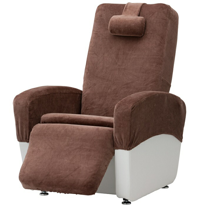 ベロアneo電動ネイルチェア用カバー ブラウン 熱販売