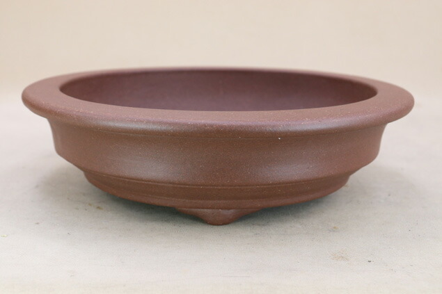 楽天市場】【盆栽鉢】 相羽鴻陽作 黄釉外縁丸鉢（径17cm）いよじ園