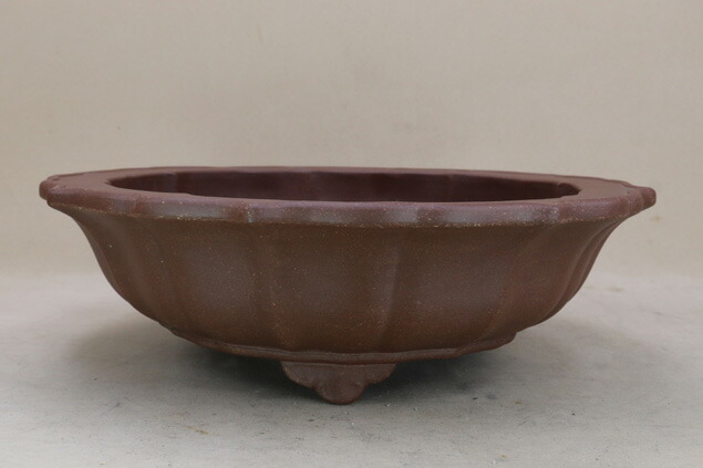 楽天市場】【盆栽鉢】 時代鉢 支那 紫泥胴紐外緑丸鉢 （直径40cm 無傷