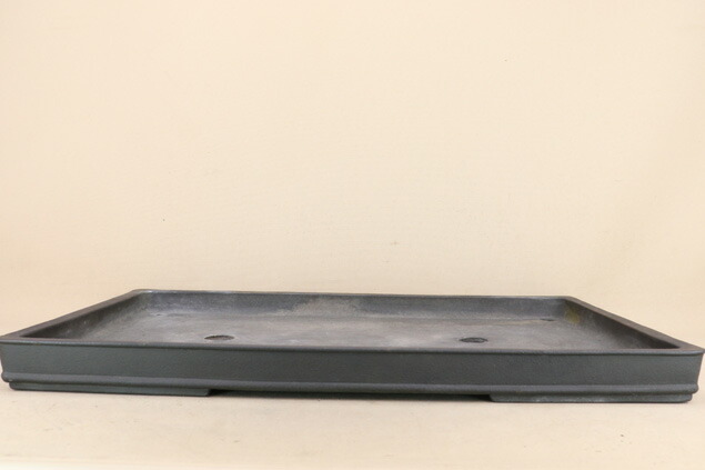 楽天市場】【盆栽鉢】 時代鉢 山秋縦落款 紫泥 胴紐長方鉢 中型サイズ