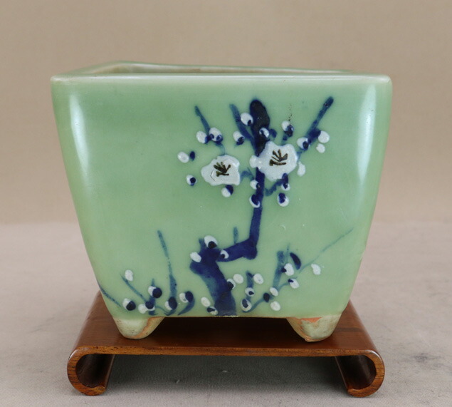 楽天市場】【盆栽 鉢】 高級品 長青造 六角鉢（小品クラス） [高さ