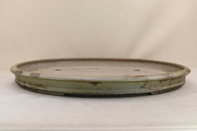 楽天市場】【盆栽鉢】 相羽鴻陽作 黄釉外縁丸鉢（径17cm）いよじ園